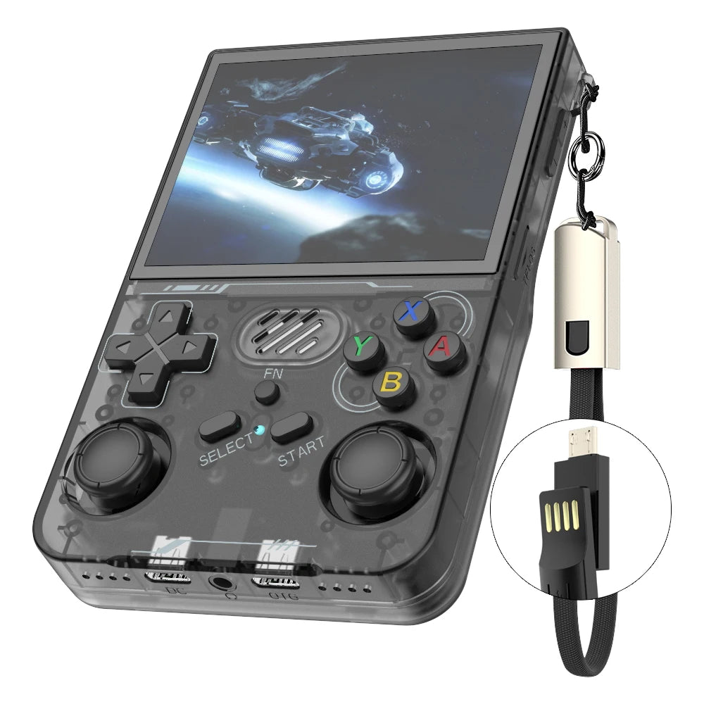 R36S updated R36XX Retro Handheld Game Console Linux ARKOS 3.5Inch IPS Screen Portable Pocket Video Player  Wi-Fi Games Kid Gift