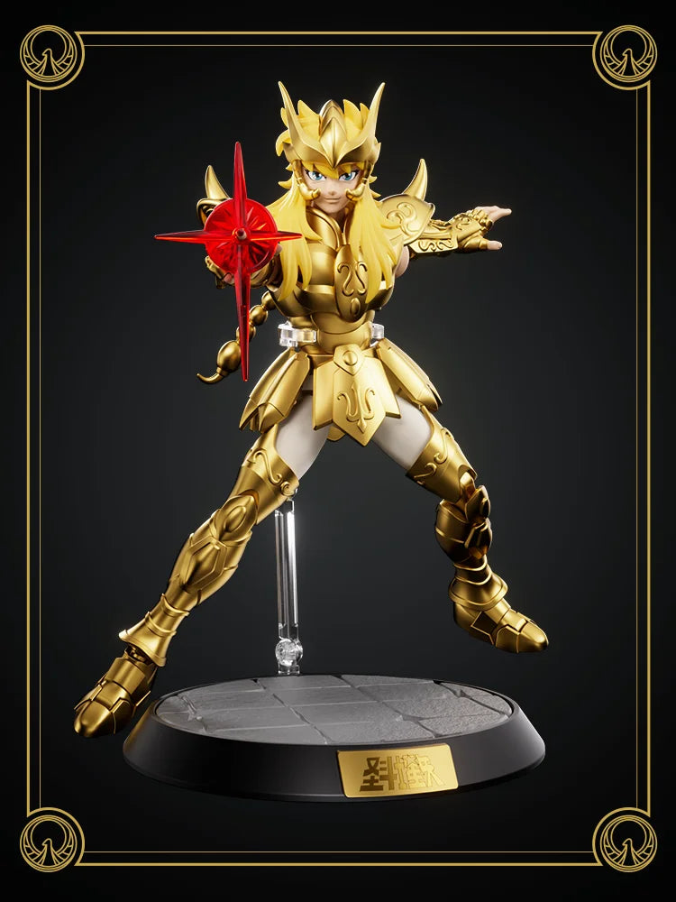 Original Blokees Saint Seiya Actionfigur Taurus Aldebaran Spielzeug Aiolos Pegasus Mu Aiolia Milo Montagemodellbausatz Champion-Klasse