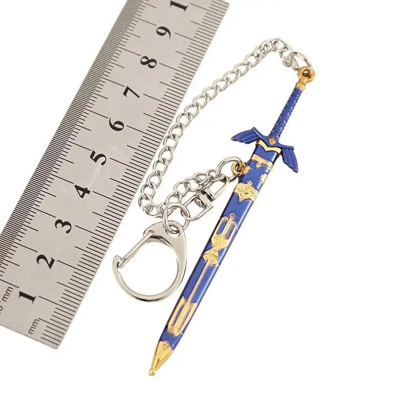 Game Zelda Link Master Sword Keychain Cosplay Openable Alloy Swords Keychain Decor Accessoories Keyholder Kids Fans Xmas Gift