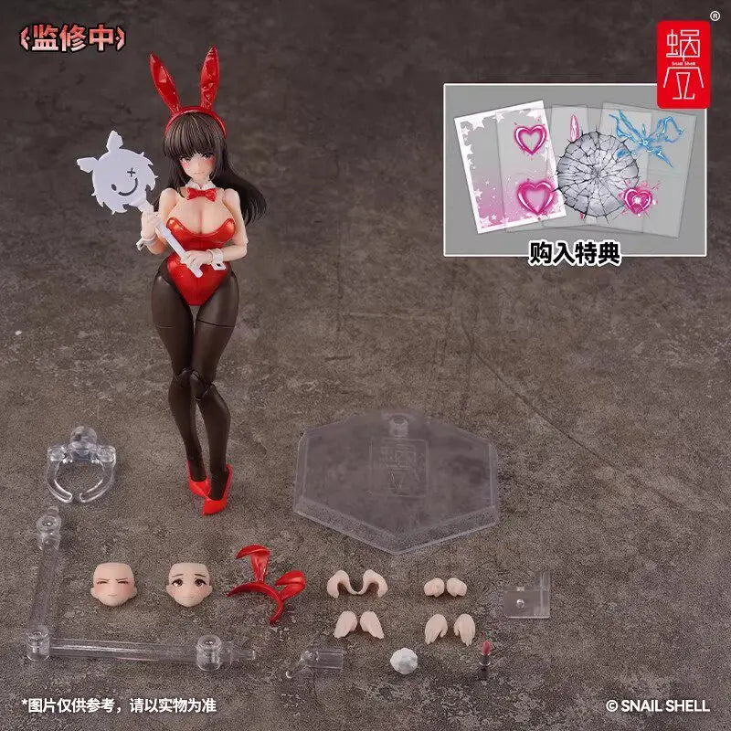 Snail Shell 1/12 Scale Fantasy JK Series Bunny Girl Rena Articulated Action Figure Anime Collectible Model Toy For Anime Fans