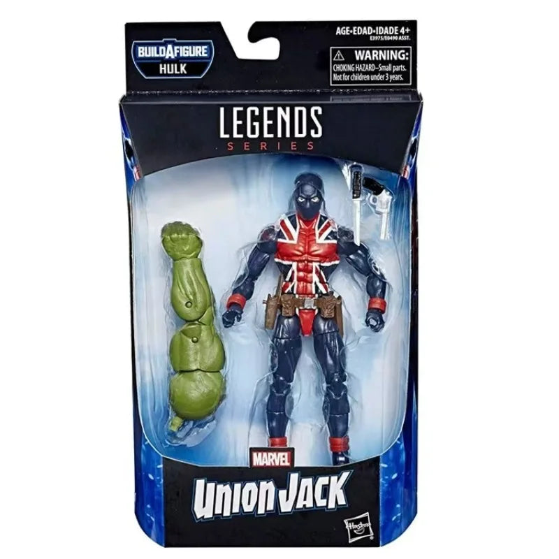 Original Hasbro Marvel Legends Series Union Jack/SHURI/RESCUE/ Rock Python/Loki/Beta Ray Bill Anime Figures Collection Toy Model
