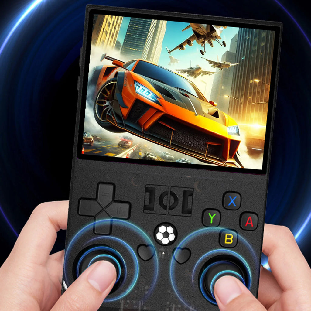 Portable Retro Gaming Console 4000mAh RK3326 720x720 4000MAH 4 Inch  Screen Handheld Game Console Rechargeable for Travel