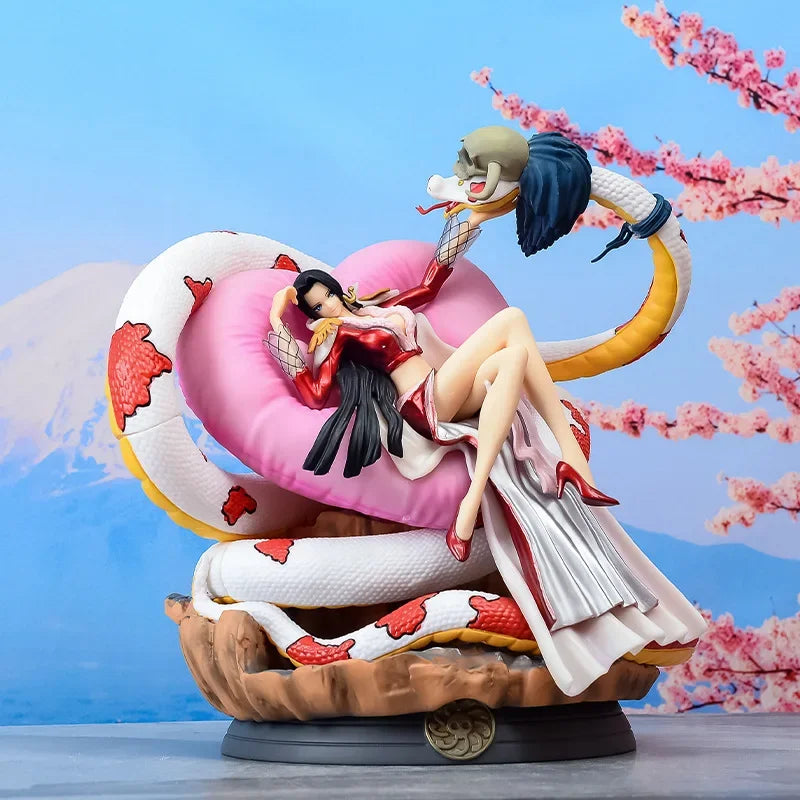 One Piece Empress Snake Concubine Empress  Boa Hancock Sitting Position Your Majesty Shichibukai Collectible Figures Model ﻿
