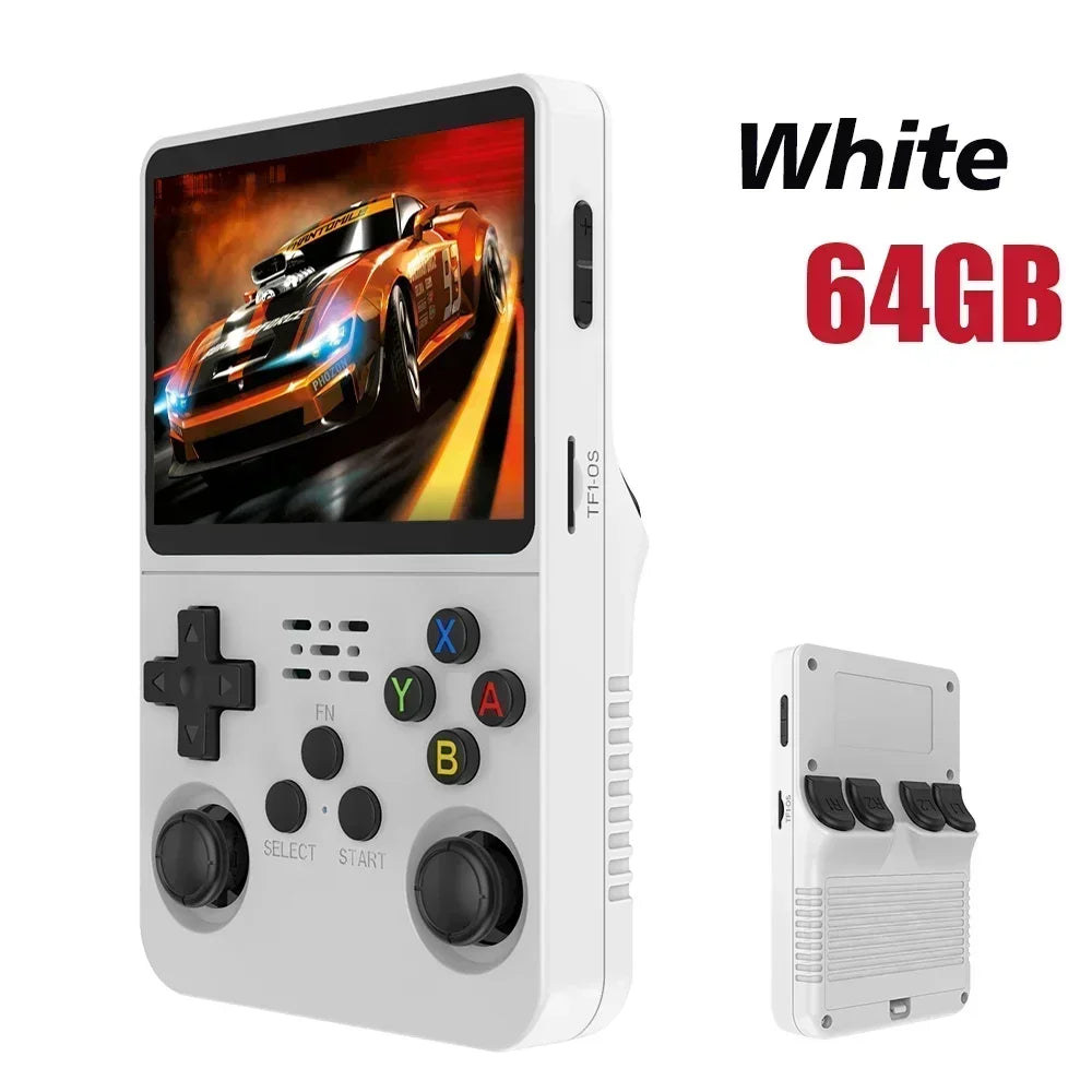NEW Green R36S Retro Handheld Video Game Console Linux System 3.5 Inch IPS Screen Portable Pocket Video Player 64GB 128G Games