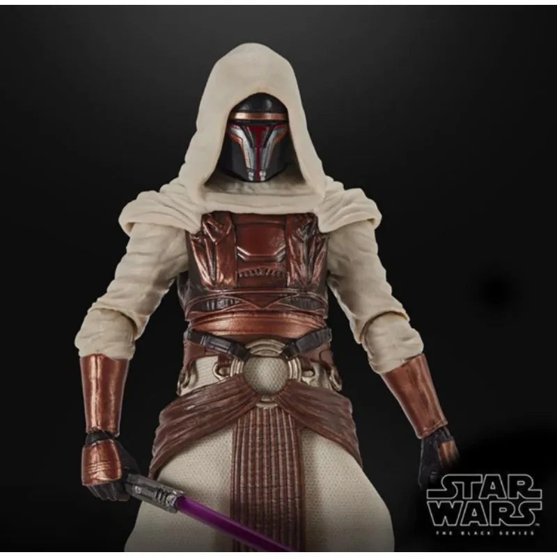 Original Hasbro Star Wars The Black Series Gaming Greats Jedi Knight Revan Anime Figure Collection Model Toy