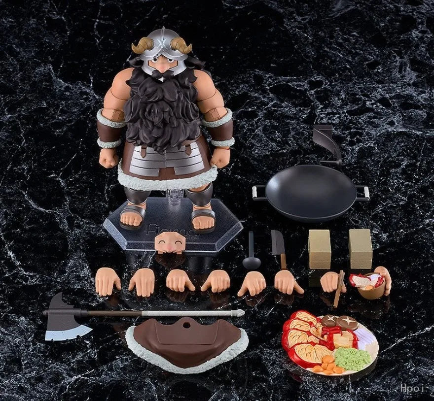 Max Factory Marsilla Figma #657 Senshi Action Figures Laius Raiosu Doll Toy Delicious in Dungeon Anime Model Collection Display