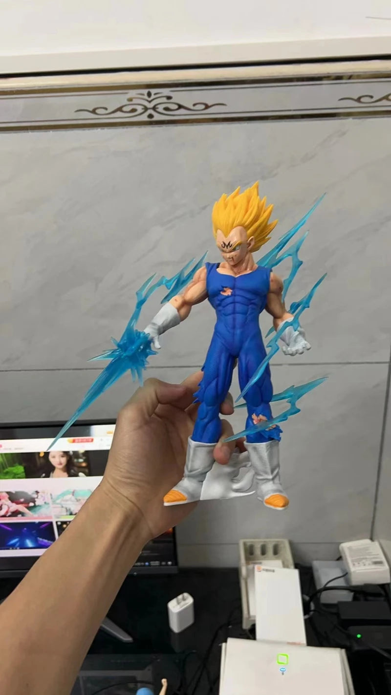 28cm Dragon Ball Z Anime Figure Majin Vegeta Action Figure GK Super Saiyan Vegeta Figurine Adult Collection Model Toys Gifts
