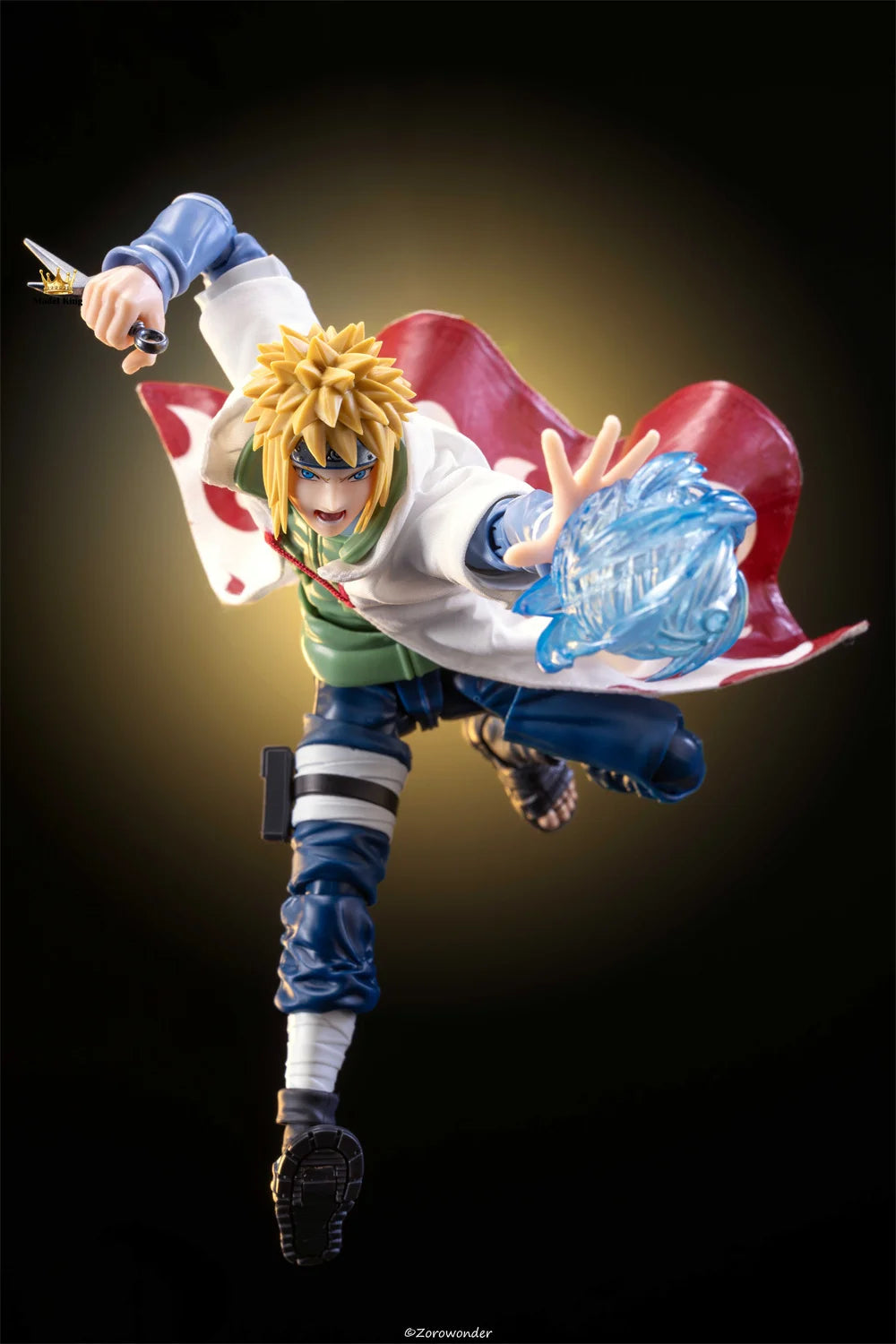Handmade 1/12 NARUTO The Fourth Hokage Namikaze Minato SHF 2.0 Cloth Cloak Accessory Anime Action Figures Body Model Toys