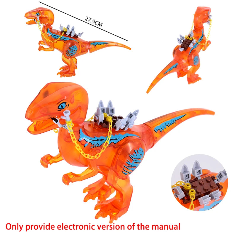 2025 New Jurassic Dinosaur Titanosaurus Dinosaur Seat Buildable Dino with Fortress Structure Ladders Flag