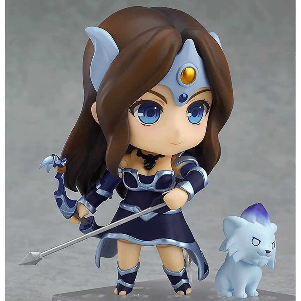 10 cm große GSC Nendoroid 614 DOTA2 Mirana Prinzessin des Mondes, bewegliche Figur mit weißem Tiger, Pfeil und Köcher, Gesichtsplatten, Sammlerstück