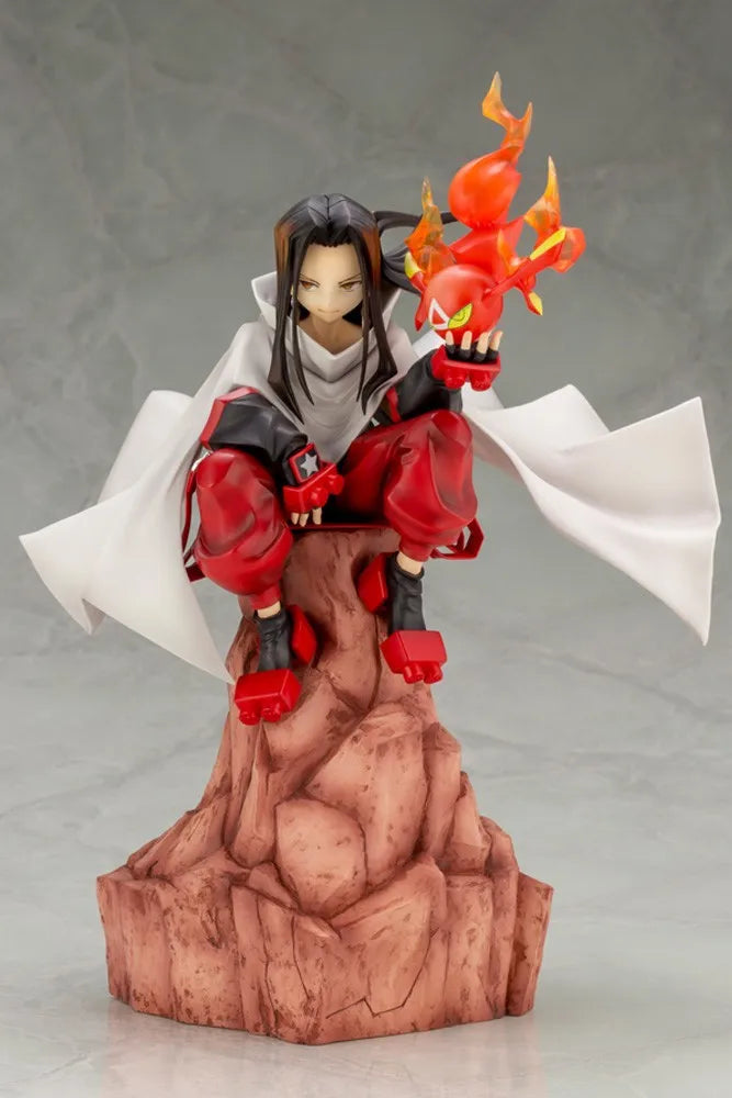 Original Kotobukiya ARTFX J SHAMAN KING Hao Asakura Anime Humanoid Toys Decoration Gift