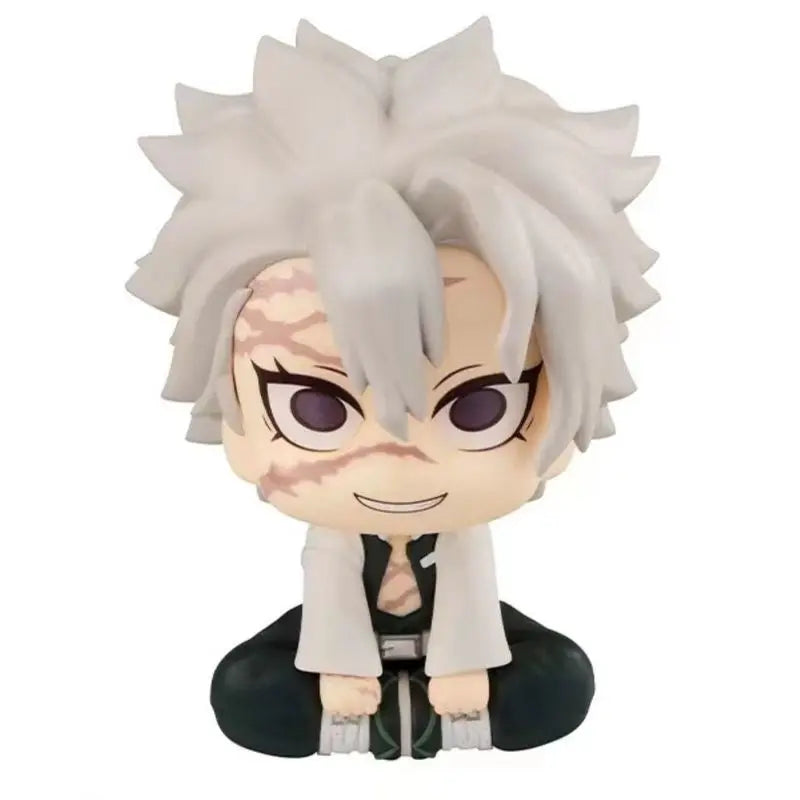 Demon Slayer Anime Q Ver. Action Figure Set - Kanroji Mitsuri Shinazugawa Sanemi Kawaii PVC Collectible Toy Model Gifts