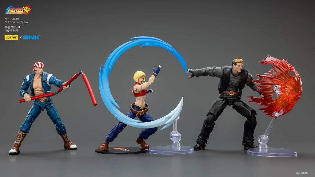 【MT】Pre-sale JOYTOY SNK KOF'98UM 97 Special Team Ryuji Yamazaki Billy Kane Blue Mary 3PCS 1/18 Action Figure Toy Collection