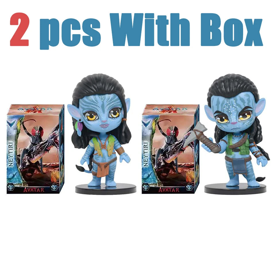 Avatar 2 Neytiri & Jake Sully PVC Figure Model Small Statues Collectibles Desktop Decorations Doll Models Decorations Gifts