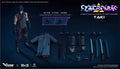 VTOYS VSD010 1/12 Scale Future Technology Aesthetics Cyberpunk Samurai Taki 6-inch Full Set Action Figure Male Soldier Toys