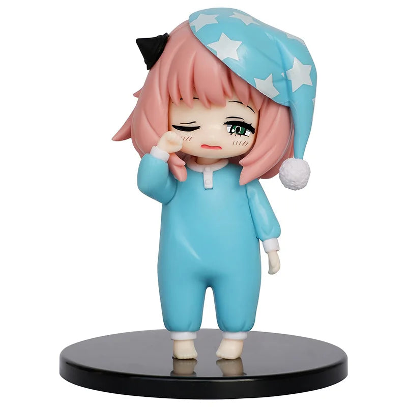 Anya Forger with Sleepcoat Anime Action Figure Toys 13CM
