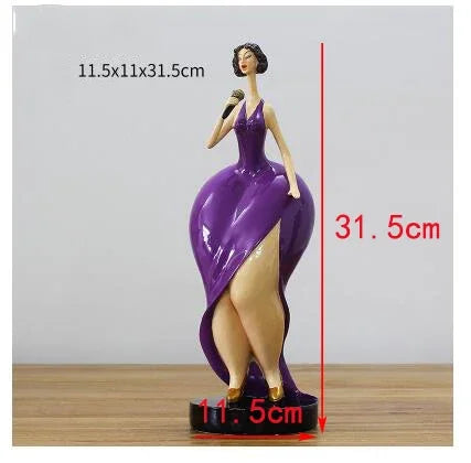 Nordic Ins Golf Schönheit Plump Frau Ornamente Handwerk Hause Wohnzimmer Schreibtisch Fett Mädchen Figuren Clubs Statuen Dekoration Zubehör