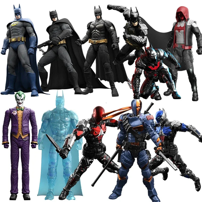 9pcs F5 Batman Arkham Knight Assembled Model Blind Box 11style 10cm Action Figures Crazy Version Collection Hobby Model Boys Toy