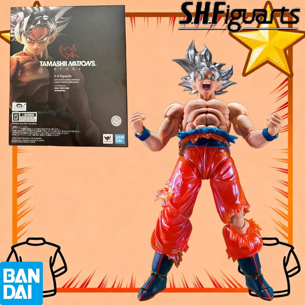 100% Authentic In Stock Bandai S.H.Figuarts Dragon Ball Super Son Goku (Ultra Instinct) TNT Exclusive Anime Action Figure