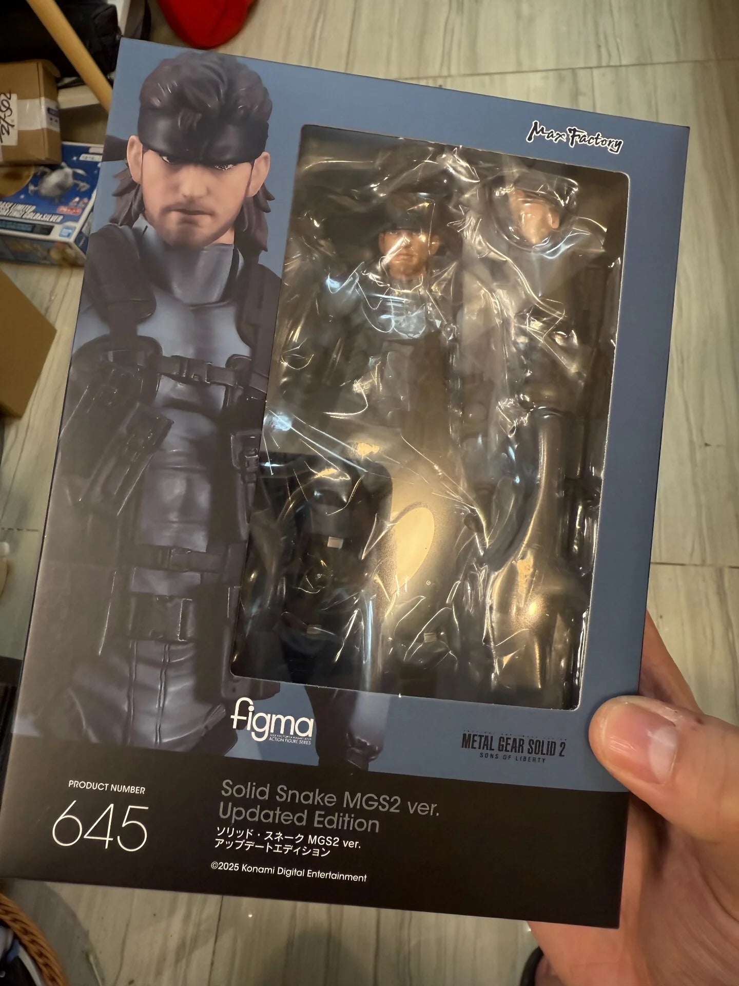 Brand New Max Factory GSC Figma 645 Metal Gear Solid 2 Sons of Liberty Solid Snake Anime Figure Action Collectible Dolls