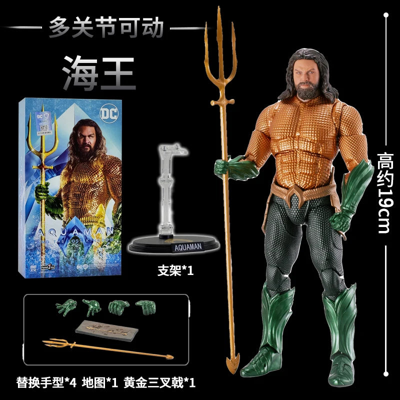 Fondjoy Justice League Ben Batman Figure Superman Batman Wonder Woman Aquaman Mera Anime Figures Collectble Models Toys Gift