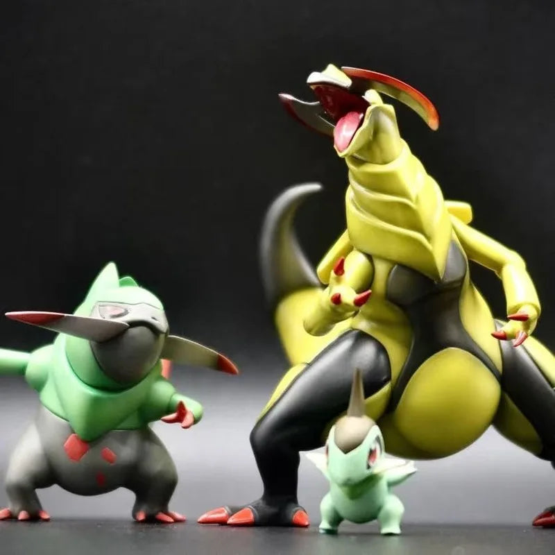 Hot Anime PokéMon Double Axes And Walk-On Doll Model Hand-Made Cute And Popular Elf Trend Desktop Decoration Toys Birthday Gift