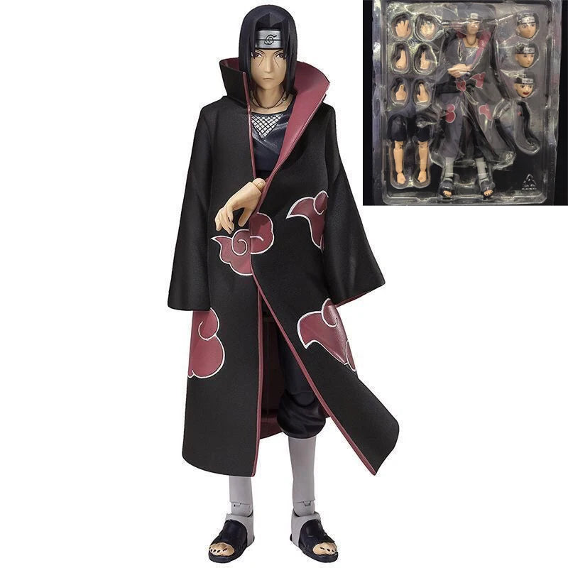 14cm Shf Naruto Shippuden Figures Uchiha Sasuke Action Figure PVC Collectible Ornaments Anime Sasuke Movable Model Toys Gifts
