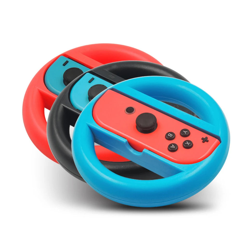 2pcs Racing Steering Wheel for Nintendos Nintend Switch Joy Pad Controller Handle Grips for Nitendo Switch Games ABS Material