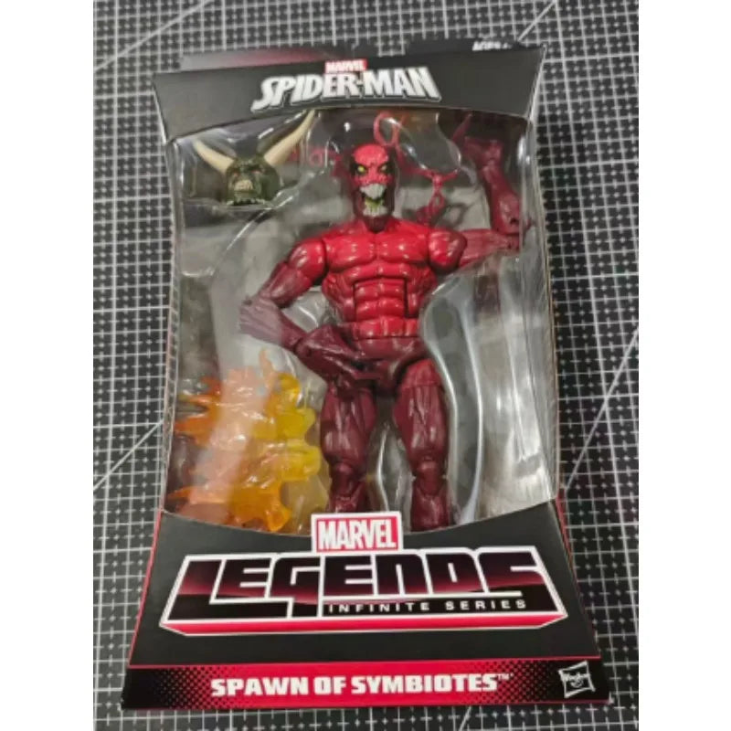 Original Hasbro MARVEL LEGENDS INFINITE SERIES SPIDER-MAN SPAWN OF SYMBIOTES Anime Figure Toy Collection Model