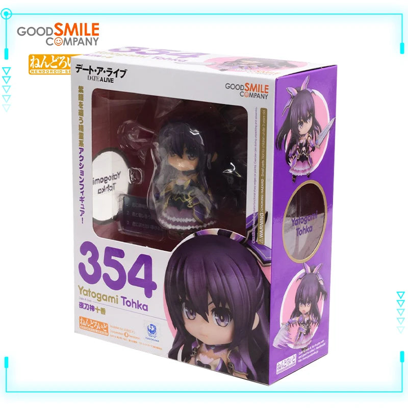 GSC Original Genuine Date A Live Yatogami Tohka Nendoroid 354 Anime Girl 10cm Q Version Collection Model Toy Action Figures Gift