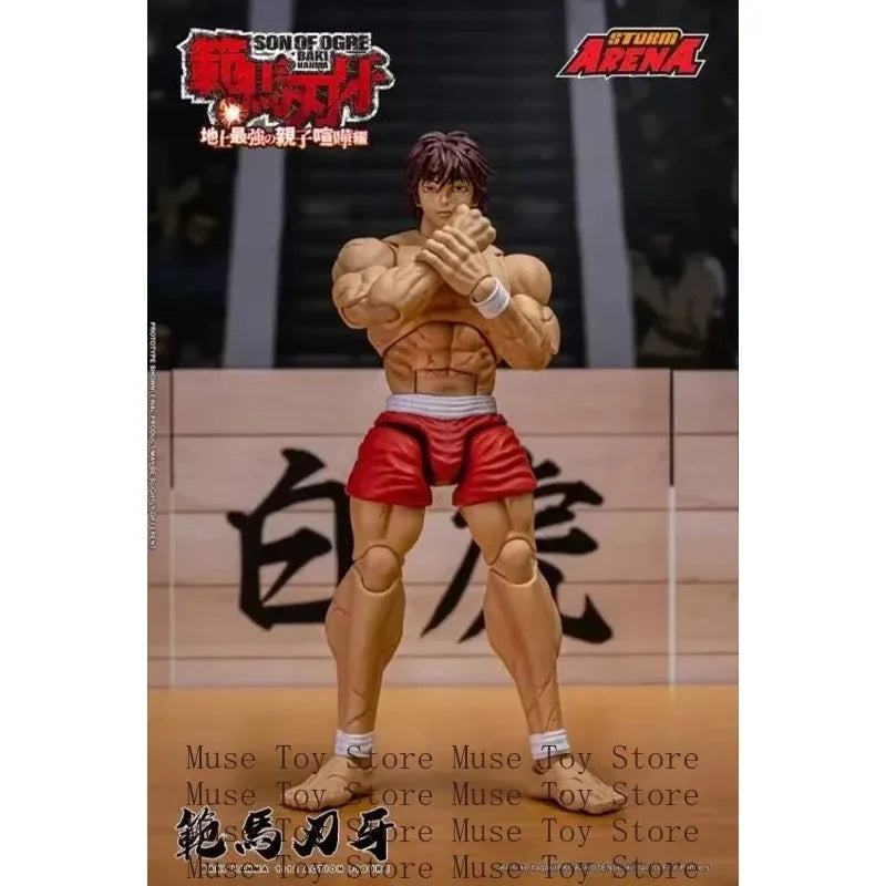 2025 Q3 Storm Toys BHSA01 1/12 Hanma Baki Double Head Action Figure Mini Soldier Figurine Model Full Set Collectible Toy