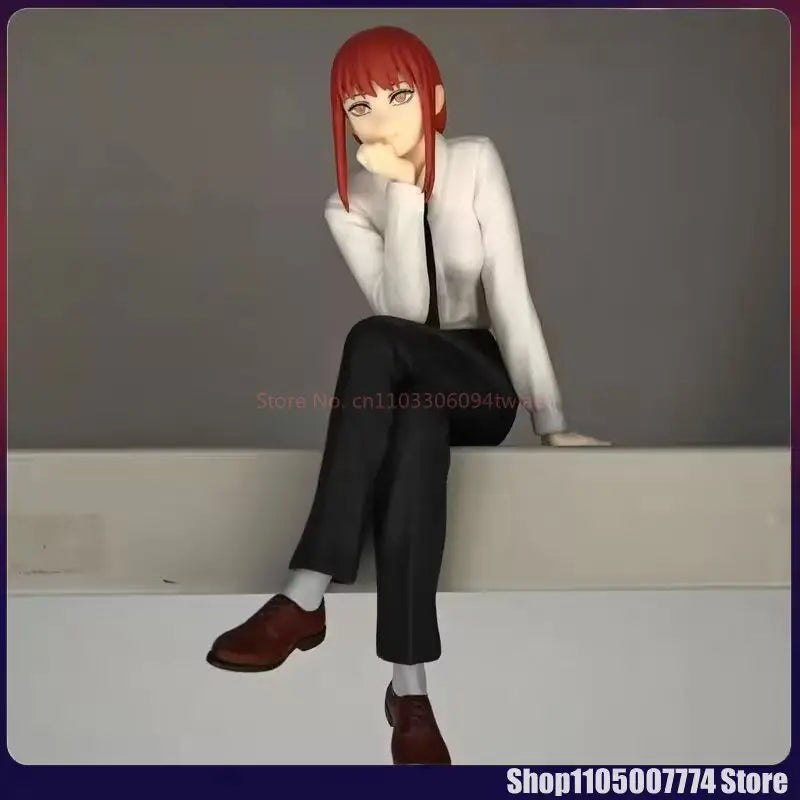 Chainsaw Man Figure Makima Anime 14cm Noodle Stopper Figure Model Toys For Girl Birthday Gifts Dropshipping