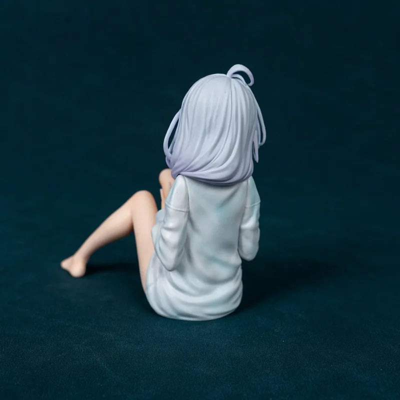 11cm The Journey Of Elaina Elaina Sitting In Pajamas Anime Girl Figure Model Statue Collection Desktop Decoration Ornament Toys