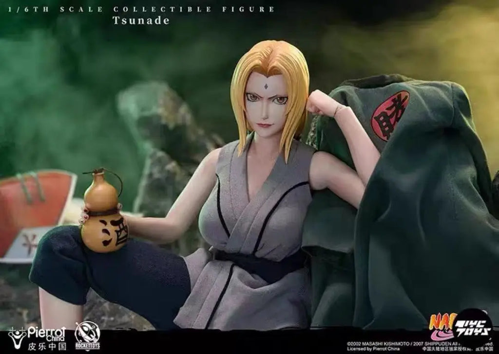 In Stock Rocket Toys Naruto Shippuden ROC009 Fifth Hokage Tsunade 1/6 Scale Movable Figure Special Edition Collectible Gift