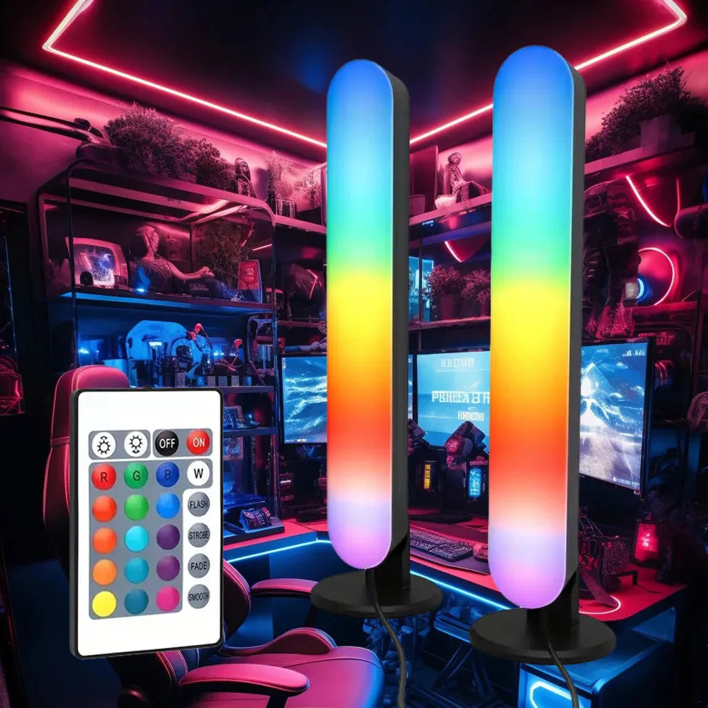 24-клавишно IR дистанционно управление, интелигентни RGB лентови светлини за игри, синхронизирана с музика подсветка за телевизор, RGB настолна лампа за телевизор, компютър