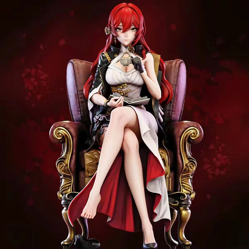24cm Anime Honkai Star Rail Action Figure Game Toy Himeko Figures GK Sitting Statue PVC Model Collectible Birthday Gifts
