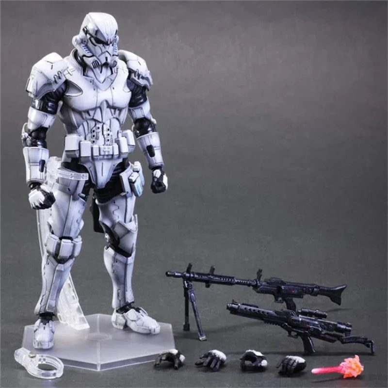 28cm PA modified Star Wars Black Knight White Soldier Darth Maul super movable figurine anime model collection ornament gift