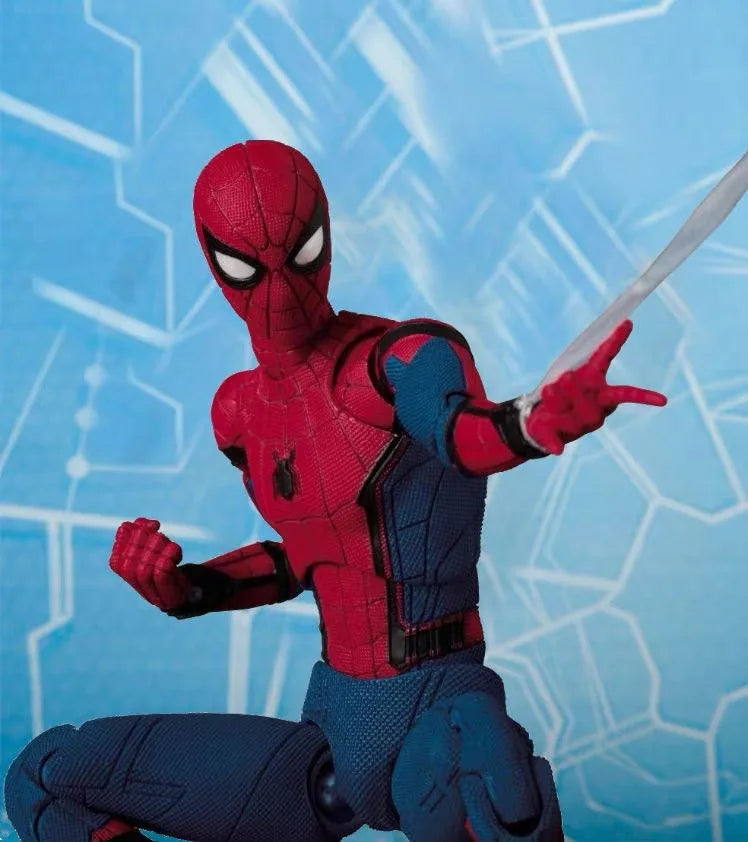 Marvel Avengers Peter Parker Anime Figuren SHF Spider Man Homecoming Figuren Auto Dekoration Puppe Modell Kinder Spielzeug Fans Geschenk