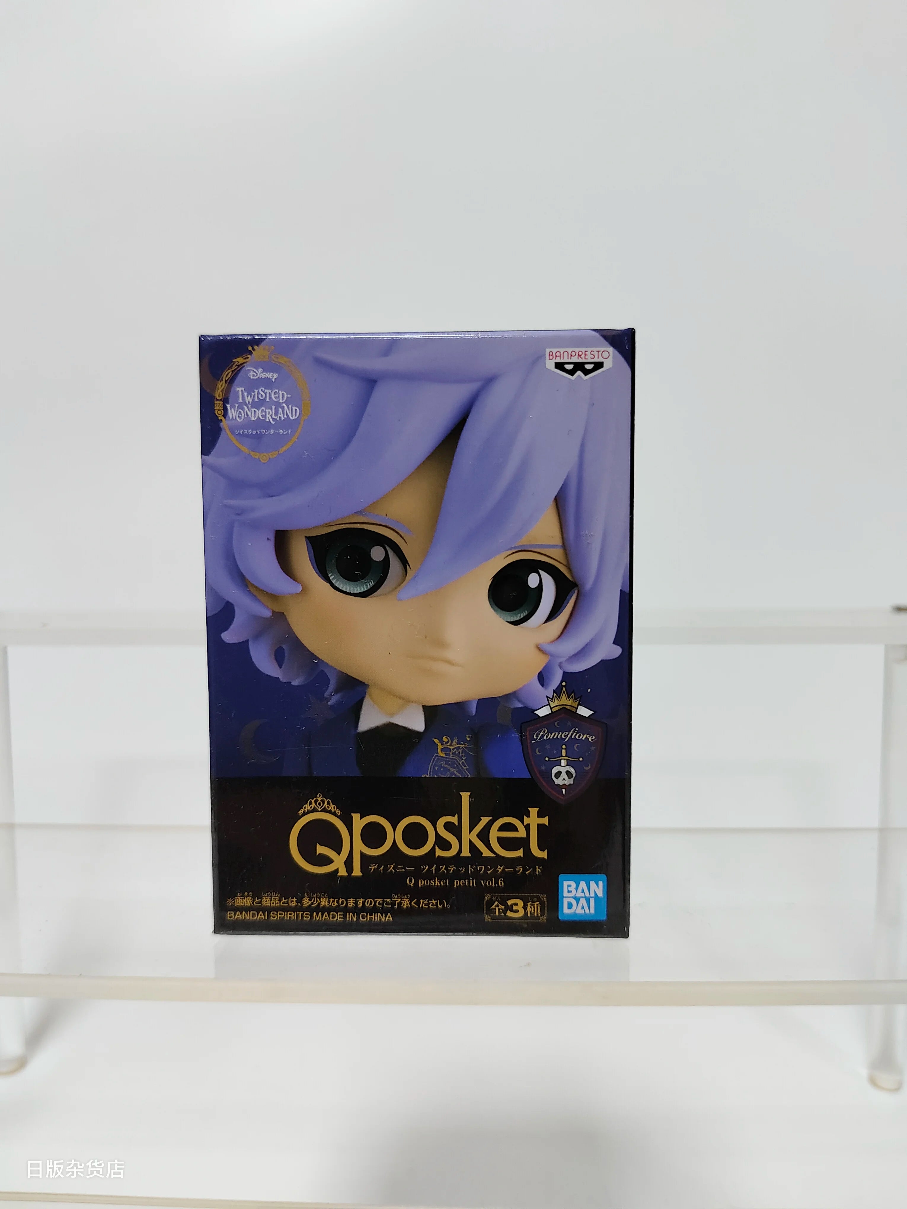Genuine Bandai Q posket Series Disney Twisted Leona Jack Ruggie Wonderland Azul Ashengrotto Collectible Model Toys Gift