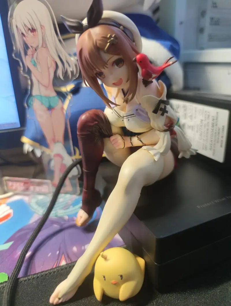 Atelier Ryza Anime Figure Sitting Pose Collectible Pvc Model Desktop Ornament Home Decor For Anime Collectors And Hobbyists