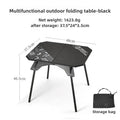 ISE MOUNT Outdoor Folding Table Camping table Portable Lifting Table Two heights of use with storage bag