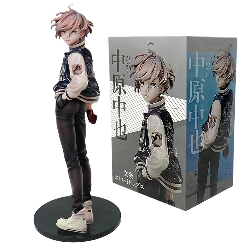 20cm Bungou Stray Dogs Nakahara Chuuya Anime Figure Dazai Osamu Action Figure Edogawa Rampo Figurine Collectible Model Doll Toys