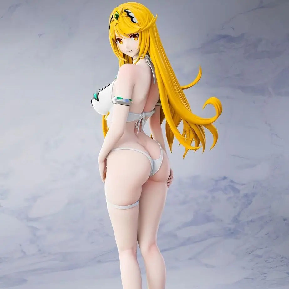 Anime Figure Xenoblade Chronicles Pyra Mythra Swimsuit Pvc Collectible Model Desktop Decoration Ornament Gift For Anime