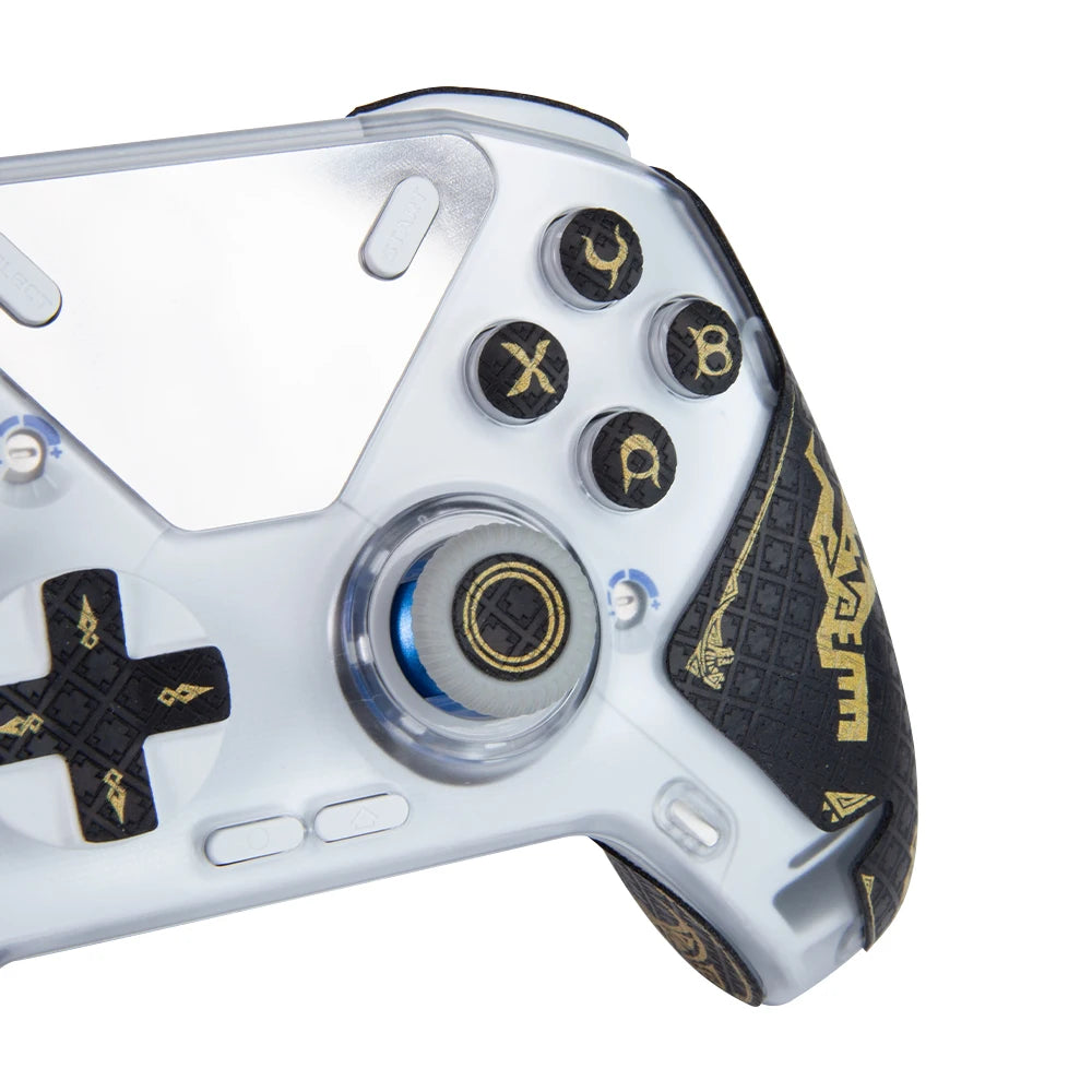 FINALORD Controller Performance Grip Tape Compatible With Flydigi APEX 4 Wireless Gaming Handle,Buttons,Non-Slip Tape(Gold)