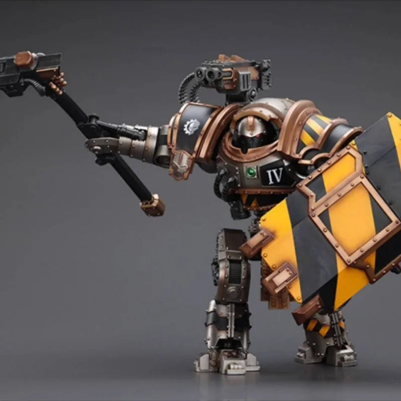 JOYTOY Iron Warriors Iron Circle Domitar-Ferrum Class Battle-automata With Karceri Battle Shield And Graviton Crusher 1/18Figure