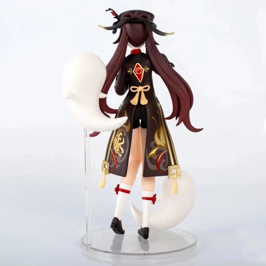 20CM Game Genshin Impact HuTao Figure Seventy-seventh Wang Sheng Hall Master Desktop Figurines PVC Model Dolls