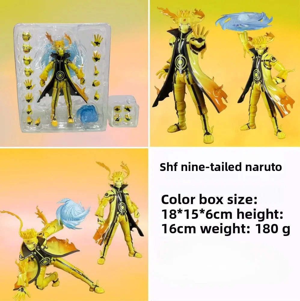 SHF Naruto Movable Naruto Sasuke Kakashi Uchiha Itachi Handmade Model Toy Doll naruto figure joytoy 1 18
