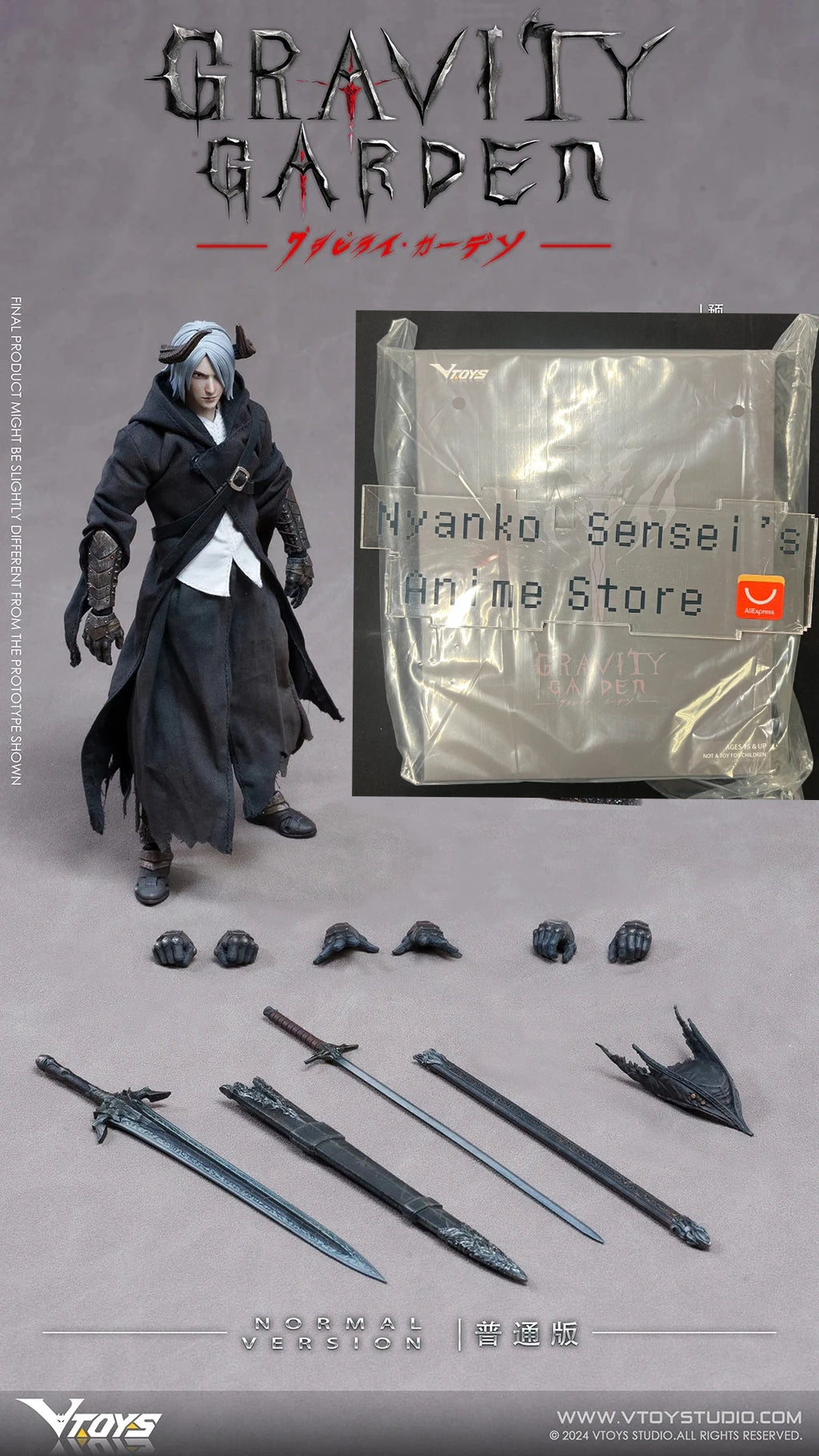 In Stock VTOYS VSD009 Gravity Garden Dragon's Breath Hunter 1/12 Scale Action Figure Anime Model Toy Doll Gift Hobby Collectible