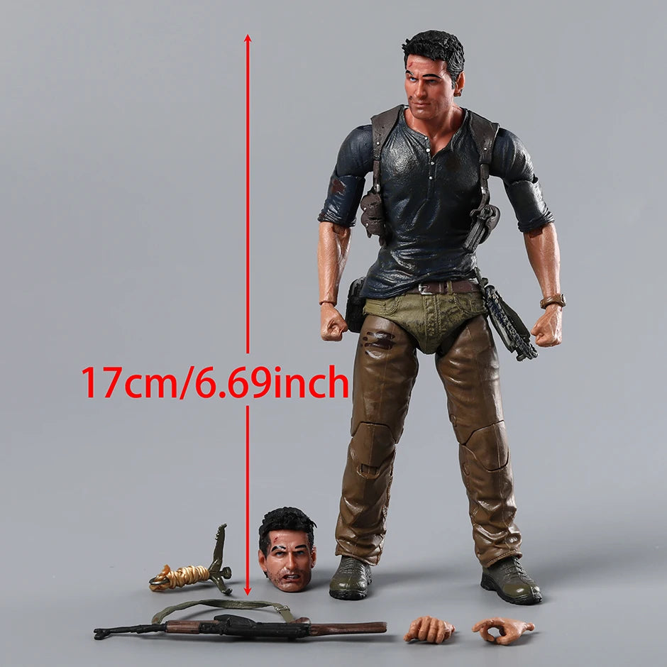 NECA Uncharted 4 A Thief's End Ultimate Nathan Drake Action Figure Figurine Collection Model Toy