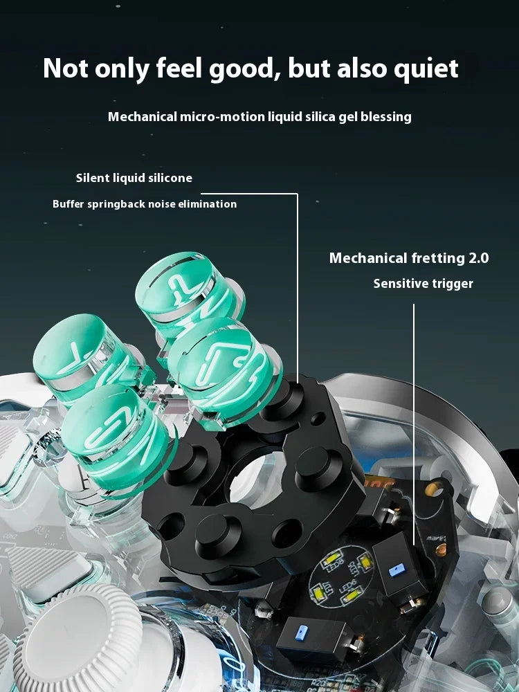 Aolion K20 Wireless Bluetooth Game Controller Gamepad With Hall Rocker Magnetic Replacement Shell For PC/NS/Android/IOS